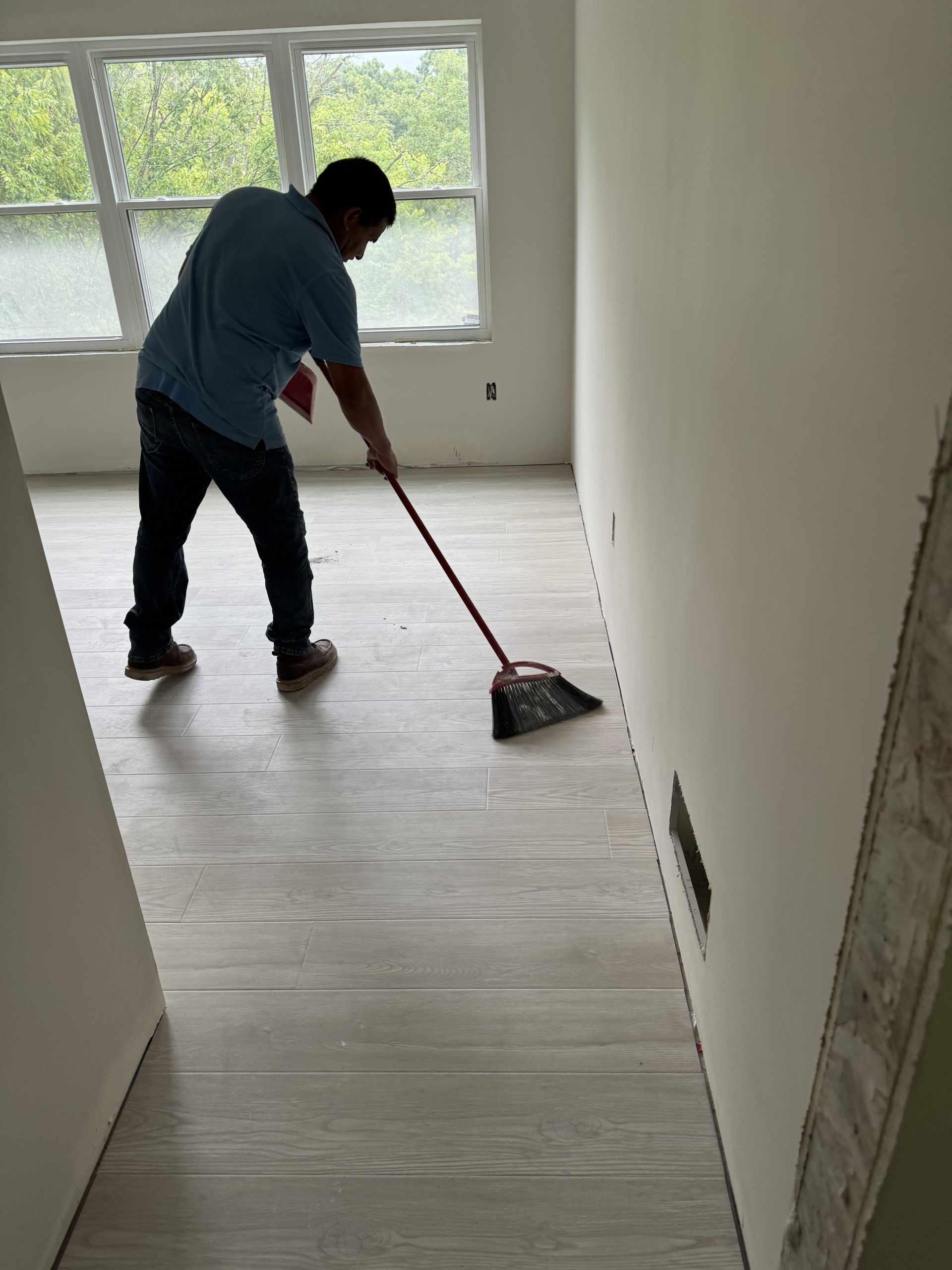C&J Randall cleaning team at work